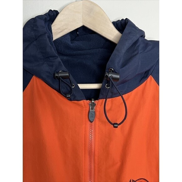 Denver Broncos Official NFL Reversible Hooded Field Jacket Mens Large Reebok - Picture 7 of 13